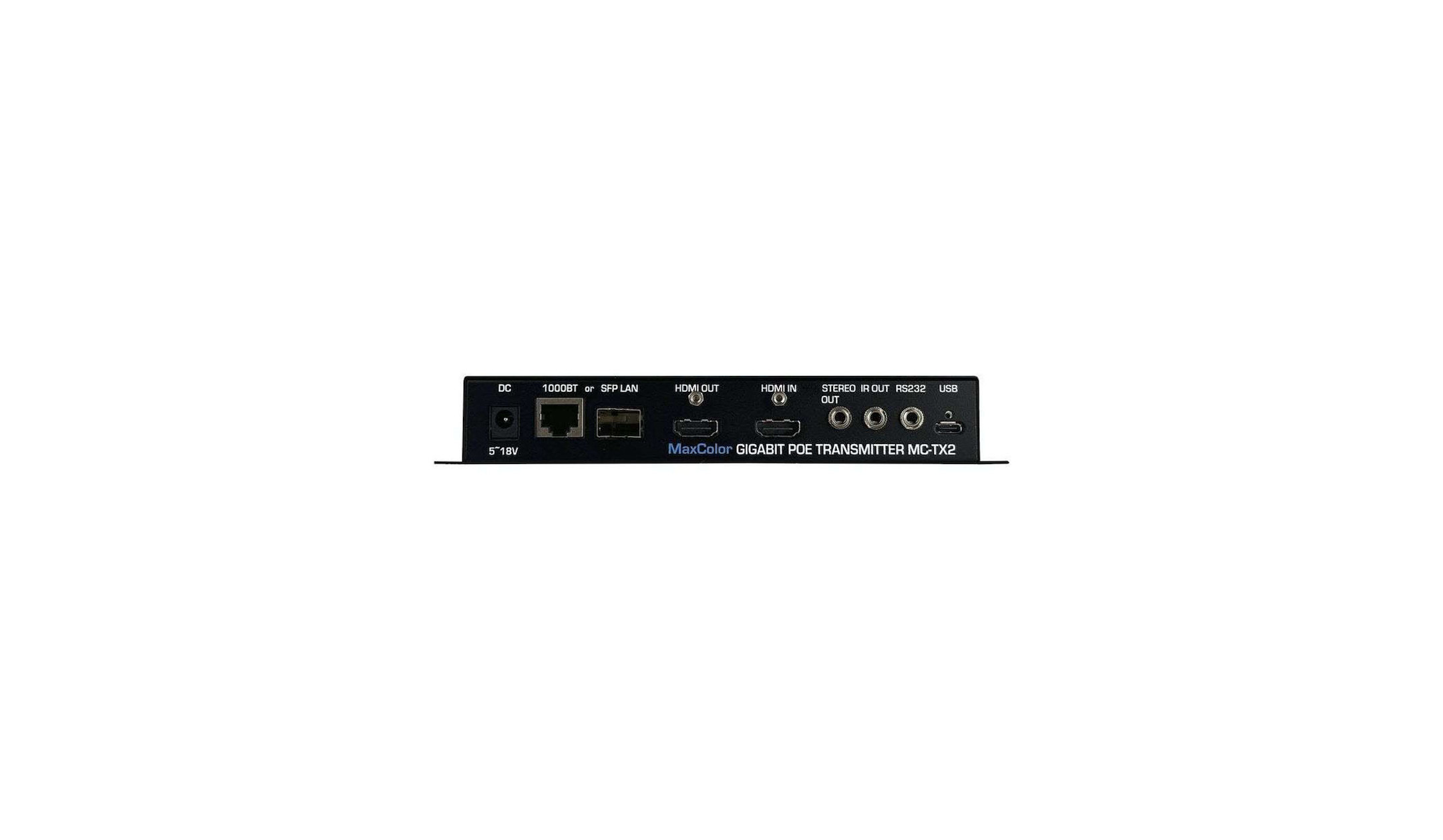 JustAddPower-JP-MC-TX2-MaxColor-2-4K60-encoder-met-SFP-USB-C-ARC-en-HDMI-OUT
