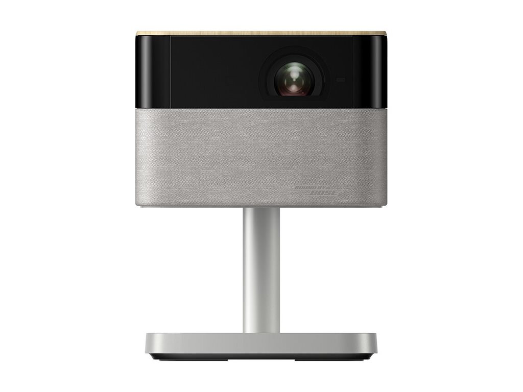 Epson-Lifestudio-Flex-EF-72-tragbarer-4K-Smart-Projektor-mit-Sound-by-Bose-Google-TV-und-verstellbarem-Stand-Eiche-Demoware-Platin