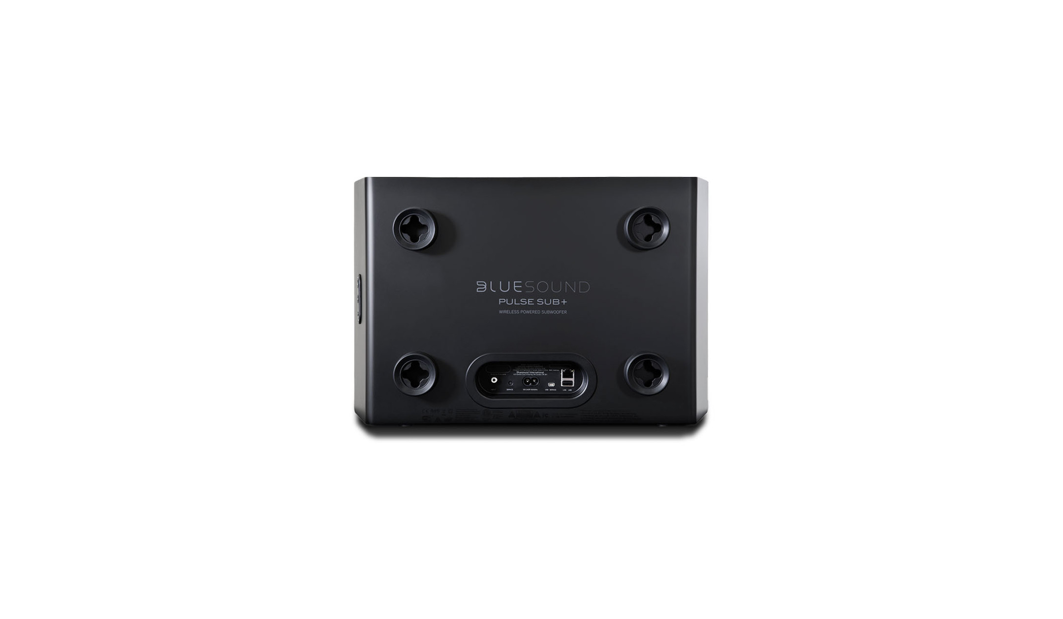 Bluesound-PULSE-SUB-kompakter-kabelloser-Subwoofer-Schwarz