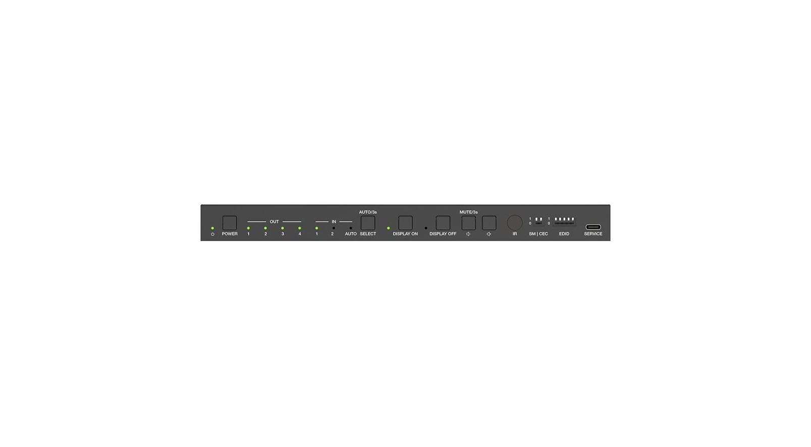 PureLink-PT-SP-HD24-48G-2x4-HDMI-2-1-Splitter-48Gbps-mit-Scaler-und-Audio-De-Embedding