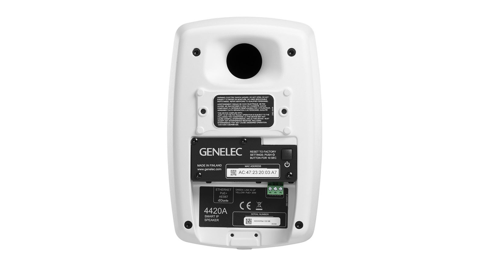 GENELEC-4420A-Slimme-IP-installatieluidspreker-wit