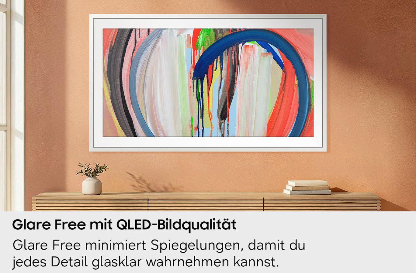 Samsung-The-Frame-65-Smart-TV-LS03H-2026-mit-Glare-Free-QLED-Art-Mode-und-One-Connector-Box-fur-Ihr-stilvolles-Wohnzimmer