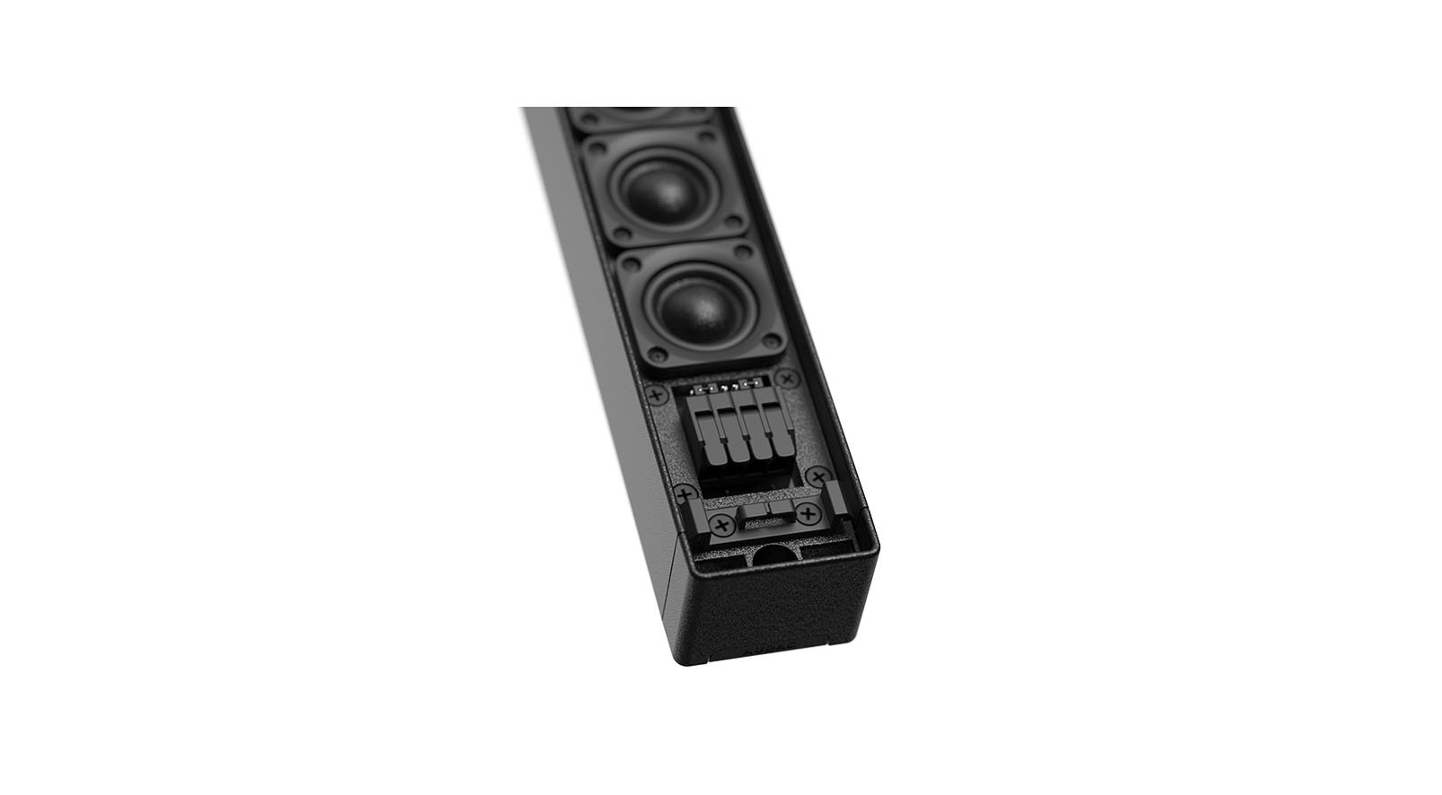 AUDAC-VIRO-C1601-Zeilenlautsprecher-16-x-1-3-160-W-4-oder-16-Ohm-schaltbar-ultra-kompakt-schwarz