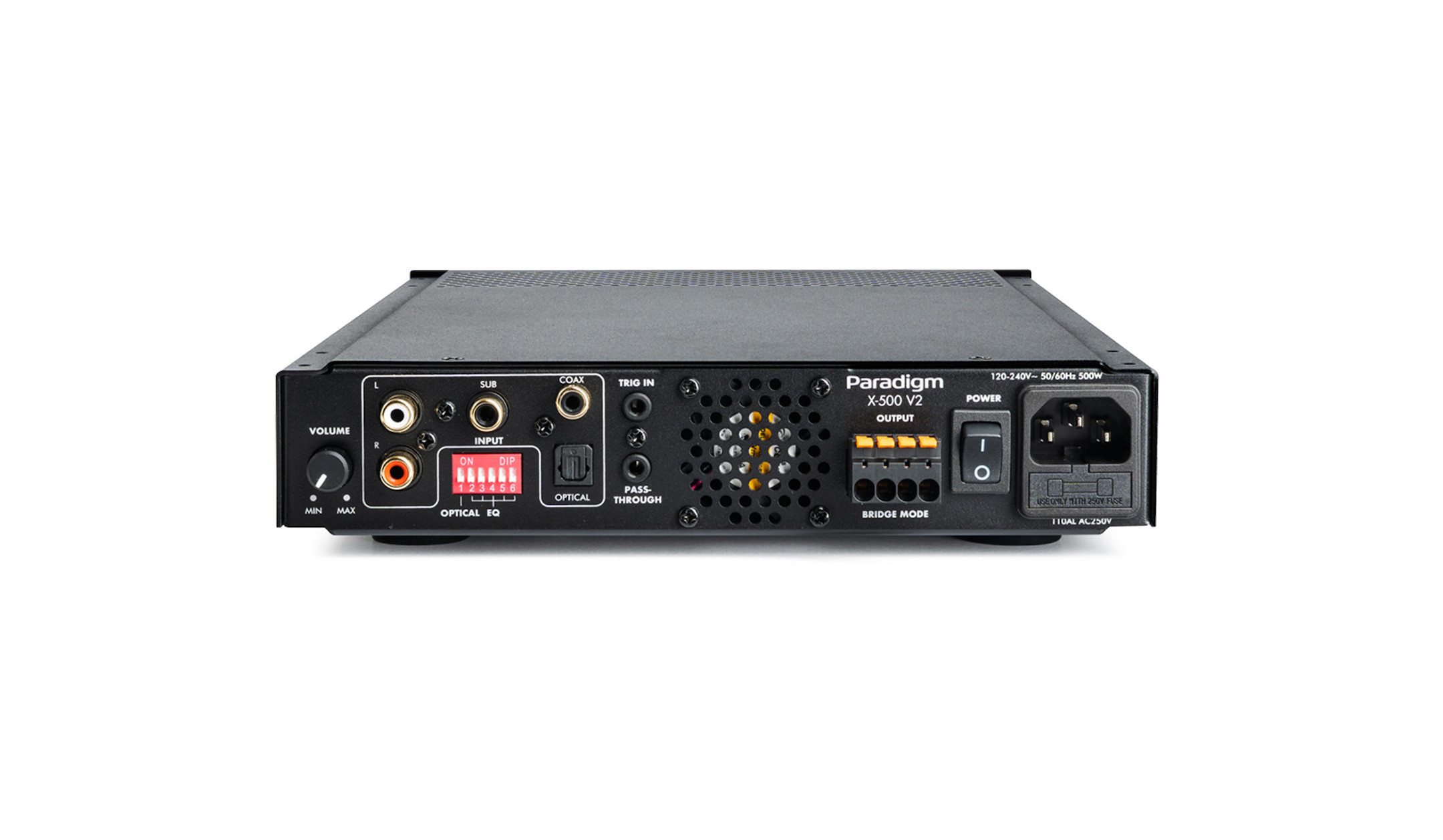 Paradigm-X-500-V2-Verstarker-fur-PCS-und-RVC-Wand-Decken-Subwoofer-DSP-Presets-2-Kanal-140-W-8-O-250-W-4-O