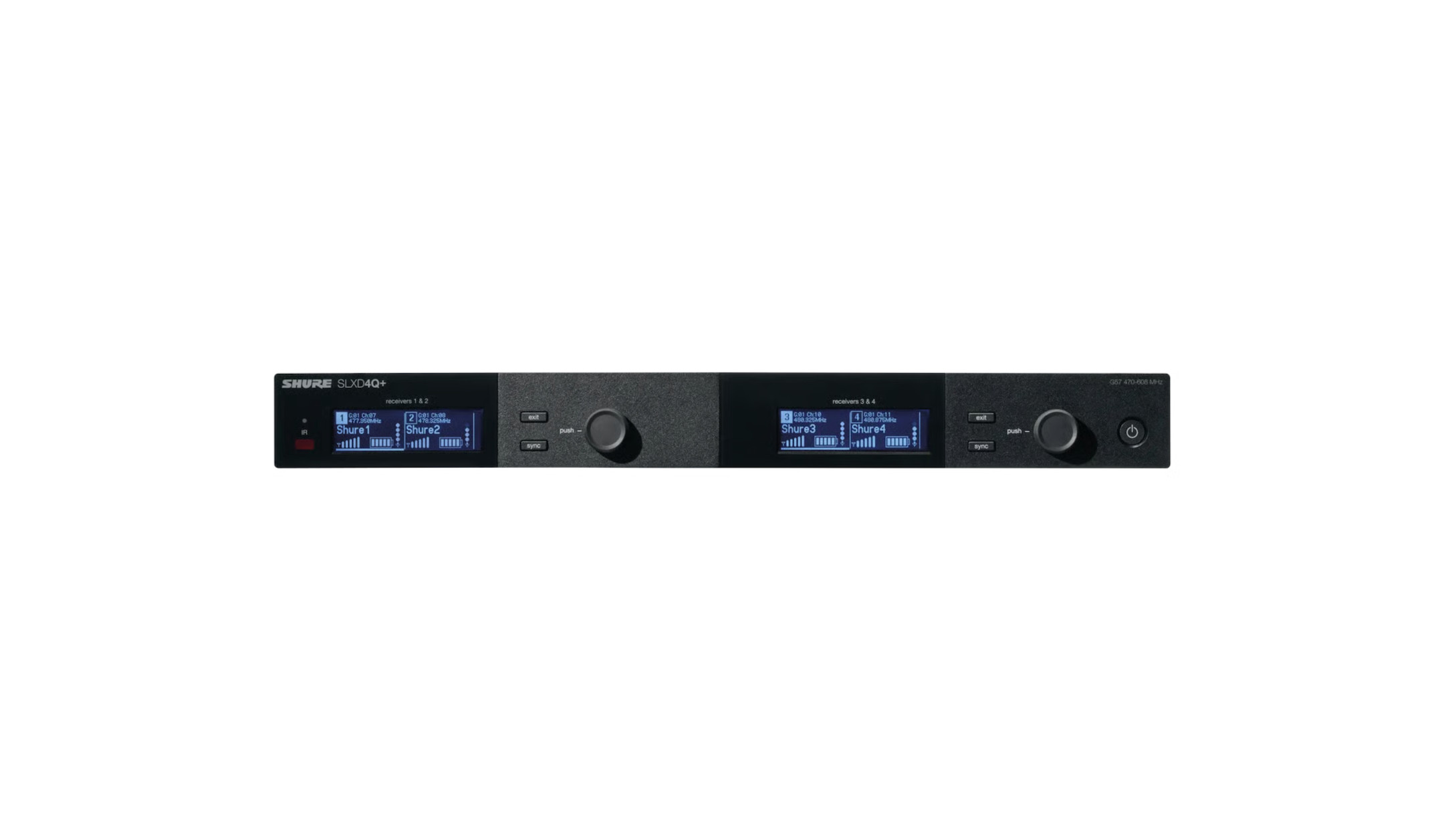 Shure-SLXD4Q-4-Kanal-Empfanger-Frequenzband-K55