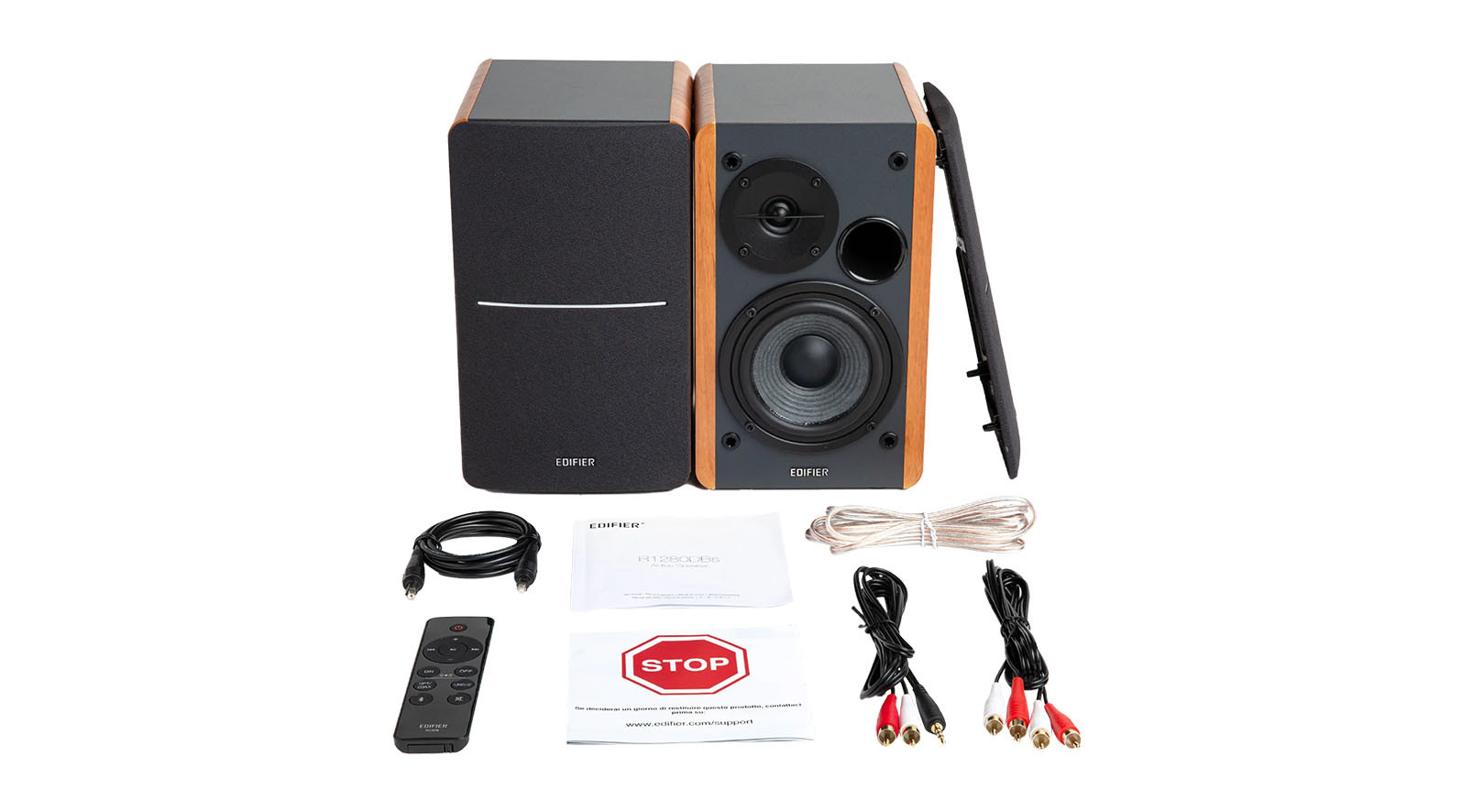 EDIFIER-R1280DBs-Aktive-Bluetooth-Regallautsprecher-Holz