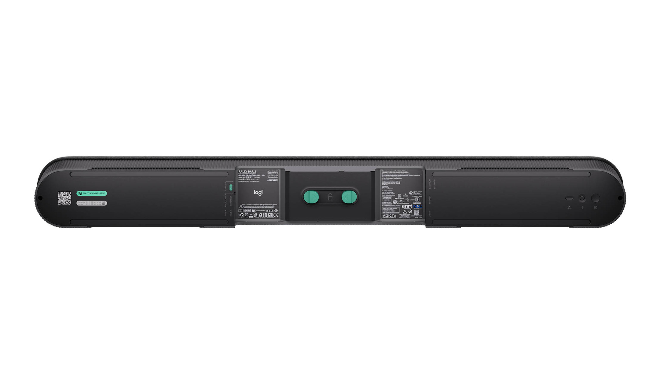 Logitech-Rally-Bar-2-Alles-in-een-videoconferentiecamera-in-grafietkleur-voor-slimme-AI-gestuurde-videoconferenties-in-middelgrote-en-grote-ruimtes