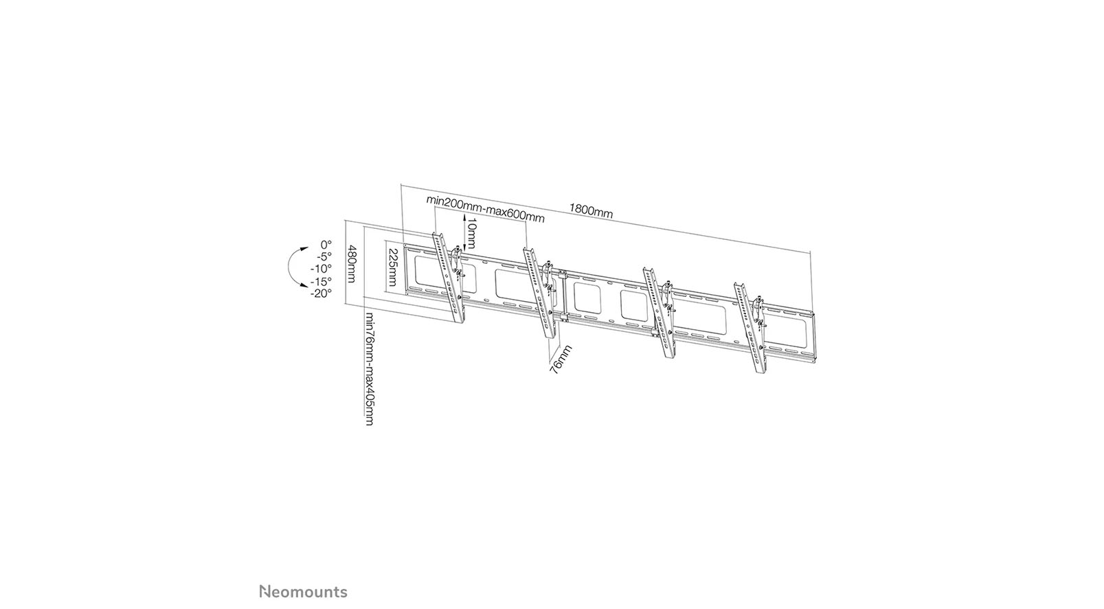 Neomounts-NS-WMB200BLACK-Menu-bord-voor-wandmontage-40-52