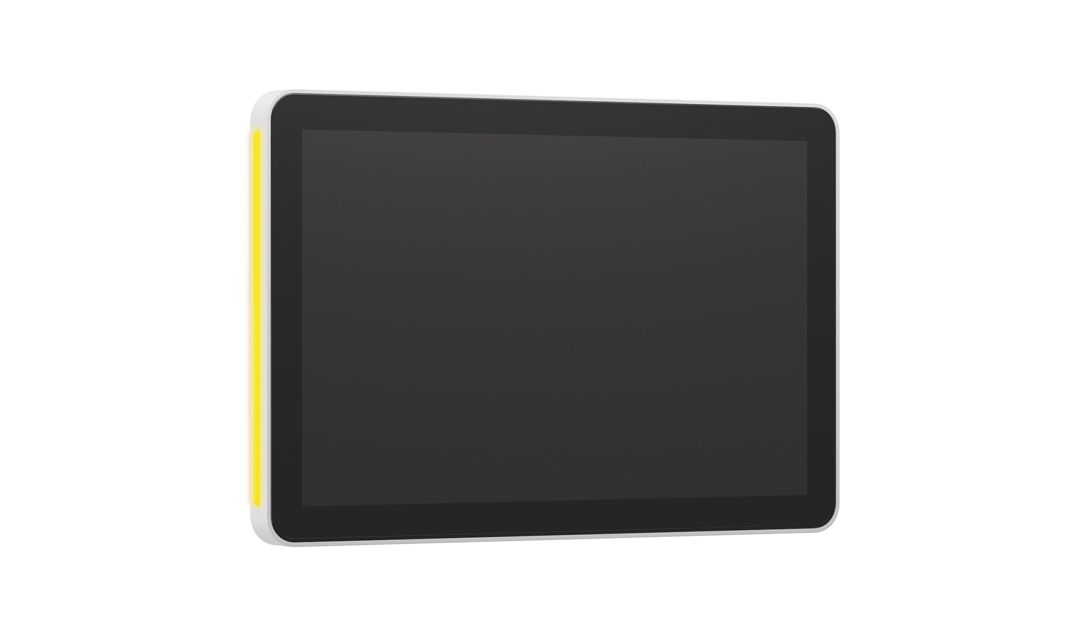 Logitech-De-Scheduler-2-met-een-10-1-inch-touchscreen-en-heldere-LED-statuslampjes-voor-moderne-vergaderruimtes-in-het-wit