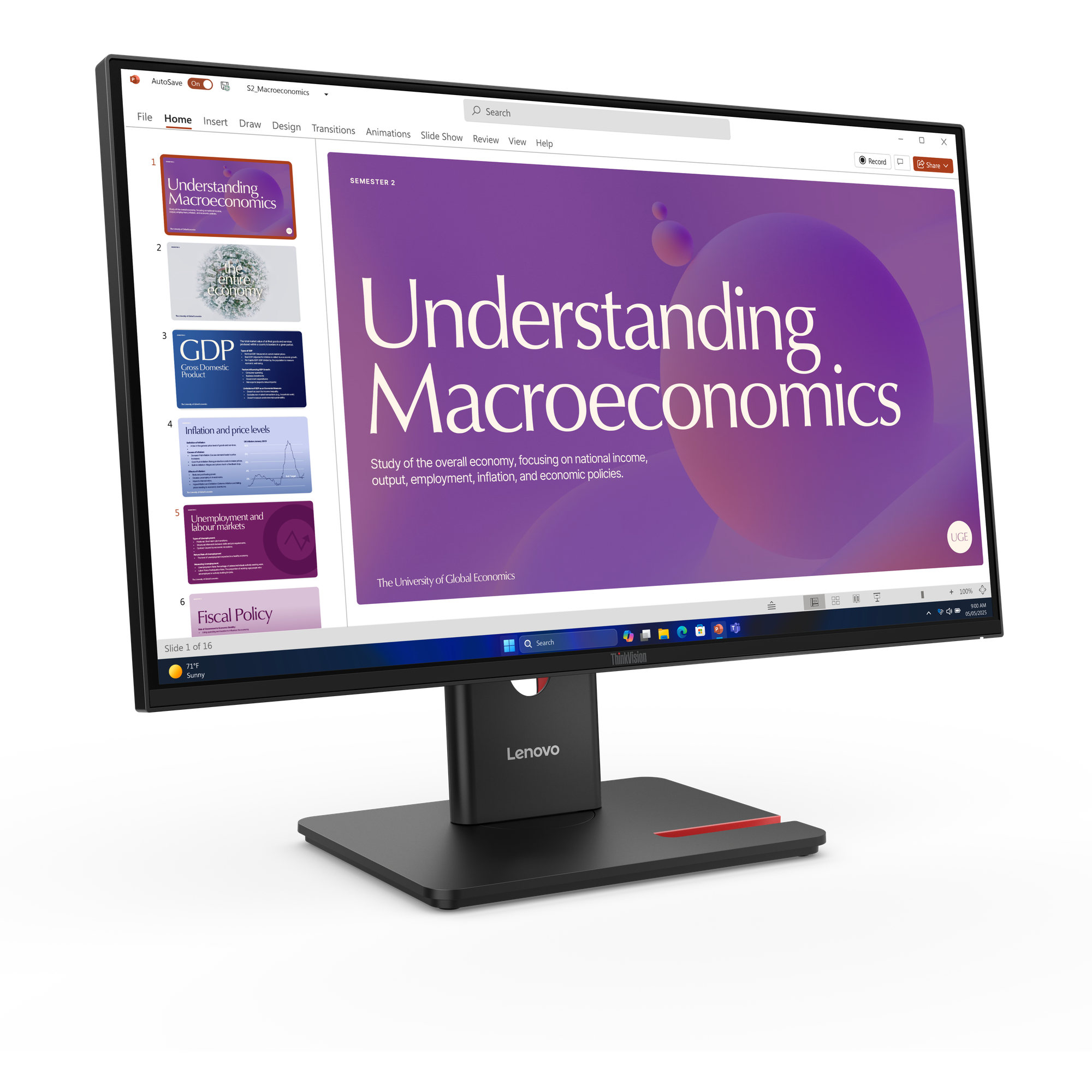 Lenovo-ThinkVision-T24D-40-23-8-inch-Full-HD-IPS-monitor-met-100-W-USB-C-voor-kantooromgevingen