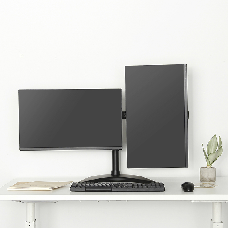 Hagor-HA-Tablemount-FS-Dual-Vrijstaande-monitorhouder-voor-twee-schermen-van-15-27-inch-in-hoogte-verstelbaar