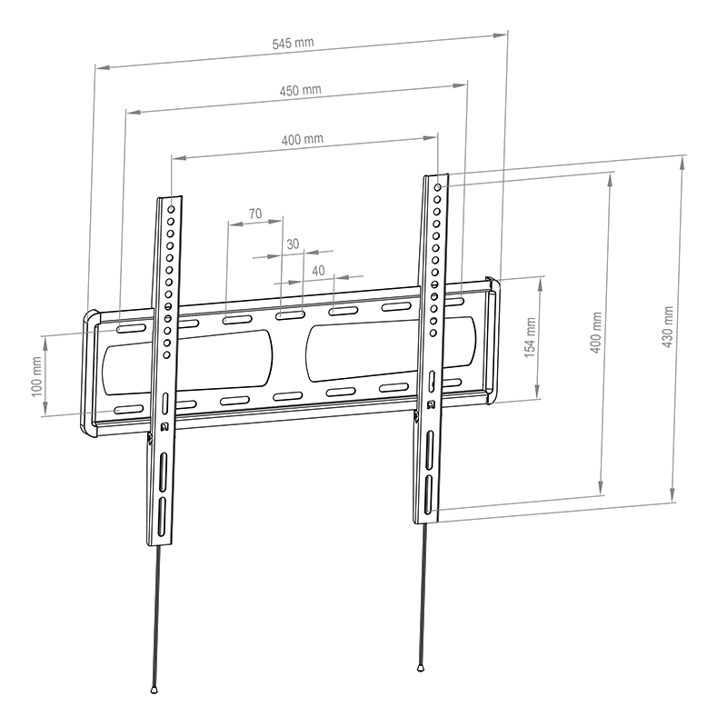 Hagor-BL-Fixed-400-Vaste-wandbevestiging-voor-een-scherm-van-32-46-inch