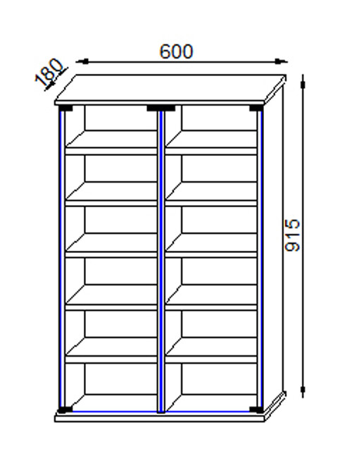 VCM-CD-DVD-Moebel-Roma-Schrank-Regal-in-6-Farben-sonoma-eiche-saegerau