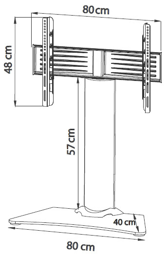 VCM-TV-Tisch-Standfuss-Windoxa-Maxi-Schwarzglas