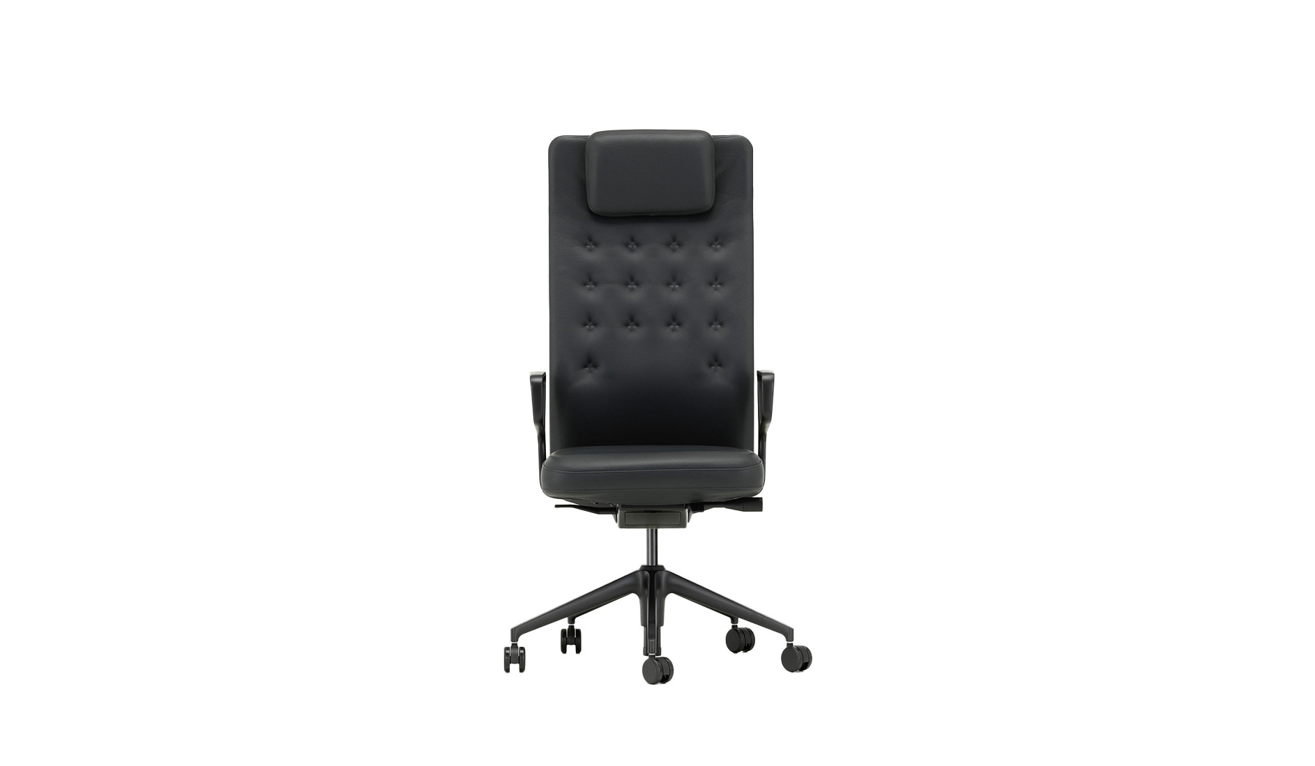 Vitra-ID-Trim-L-mit-hoher-Ruckenlehne-und-hohenverstellbarer-Kopfauflage-fur-ergonomischen-Komfort-in-reprasentativen-Buros