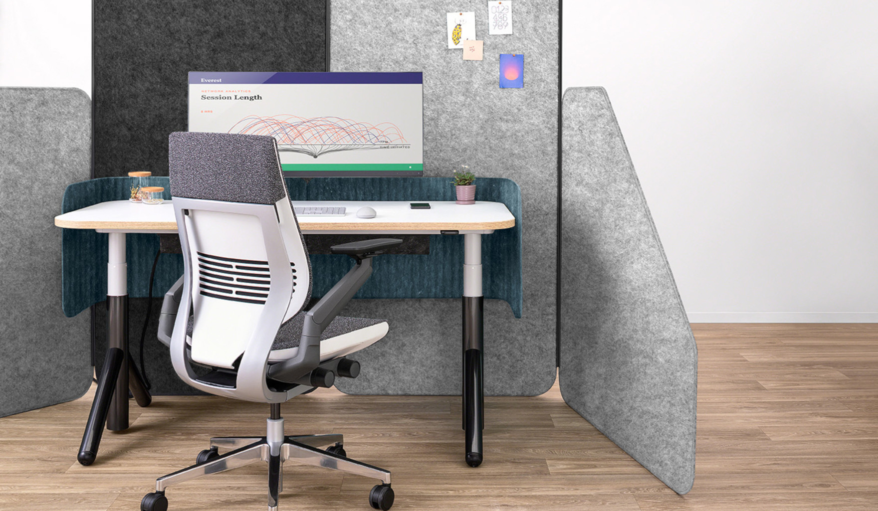 Steelcase-Flex-rechteckige-Trennwand-fur-individuelle-und-freistehende-Raumabgrenzung