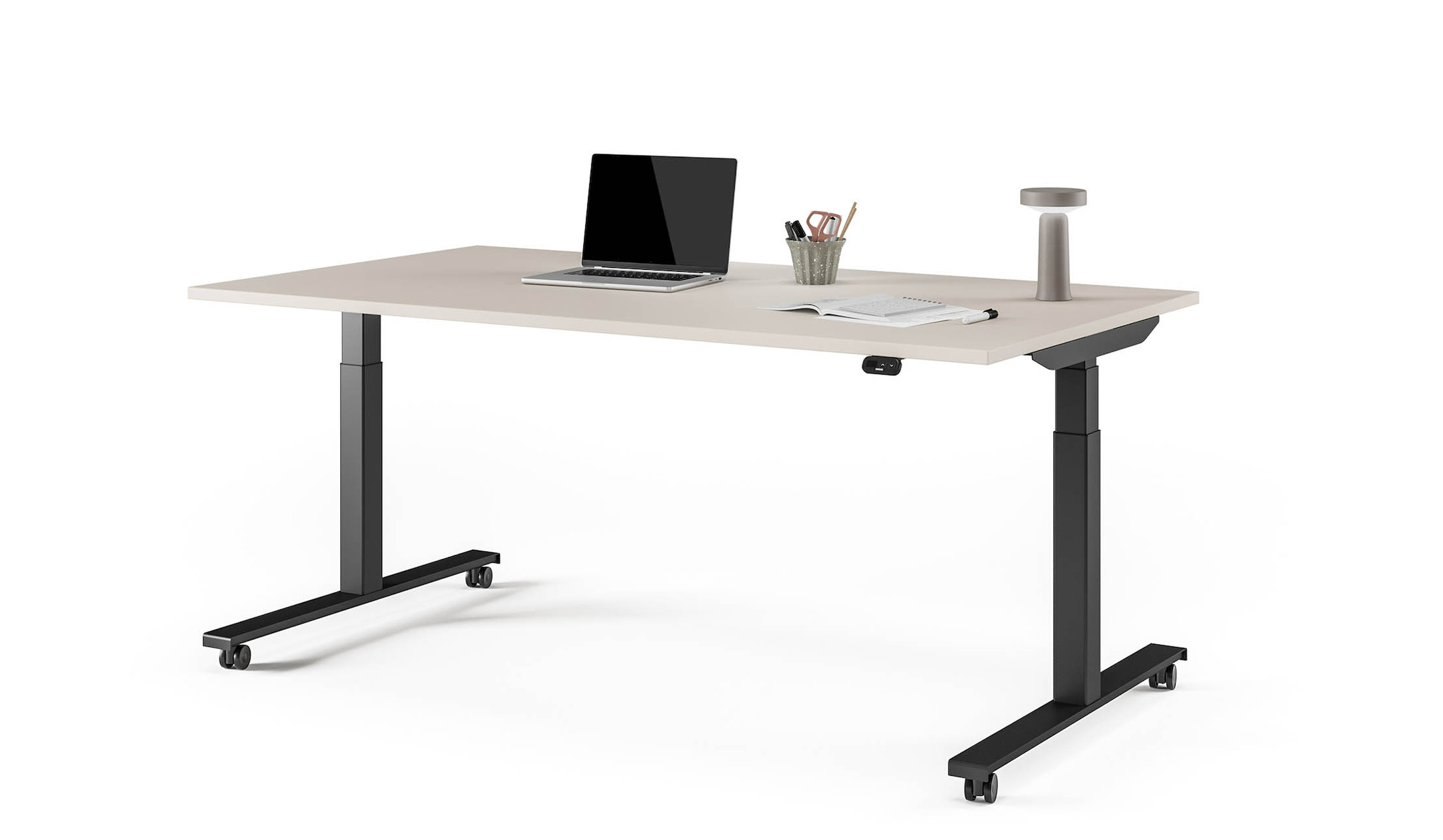 ASSMANN-Tensos-A-formiger-Schreibtisch-mit-stufenloser-Hohenverstellbarkeit-fur-Ergonomie-am-Arbeitsplatz