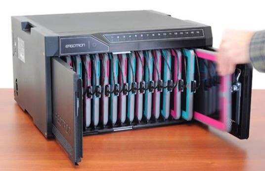 Ergotron-Tablet-Managementwagen-Desktop-Modul-16-mit-ISI-fur-iPad