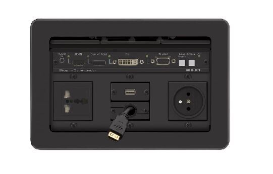 Kramer-TBUS-10XL-BC-Multi-Anschluss-Tischeinbaulosung-mit-versenkbarem-Deckel