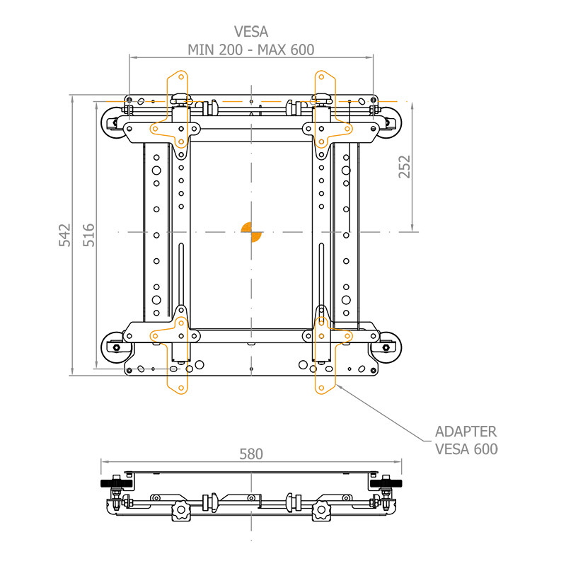Hagor-VWH-3-Videowall-Halterung-42-55-400x400-50kg