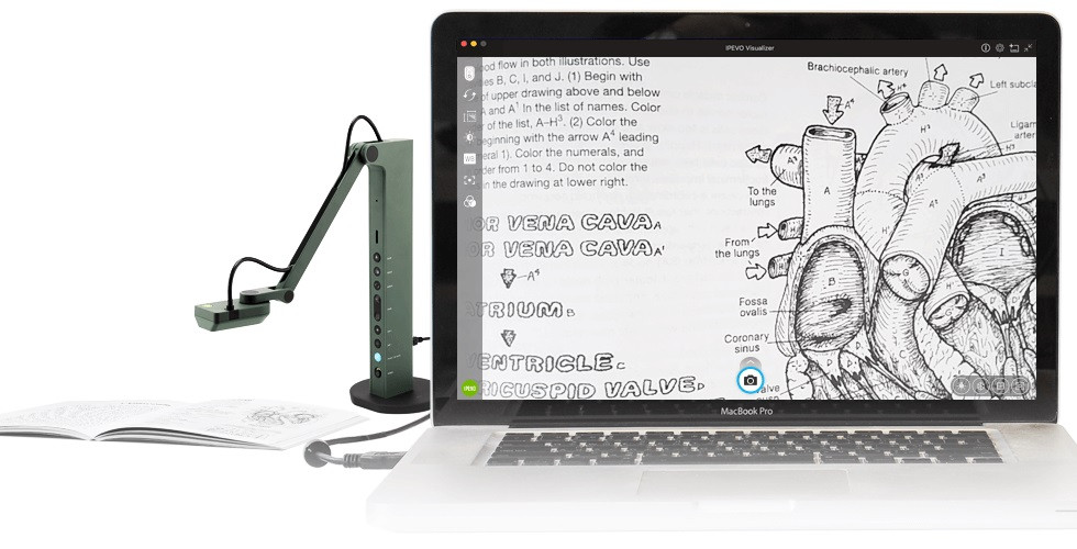 IPEVO-VZ-R-Dokumentenkamera-HDMI-USB-Demoware