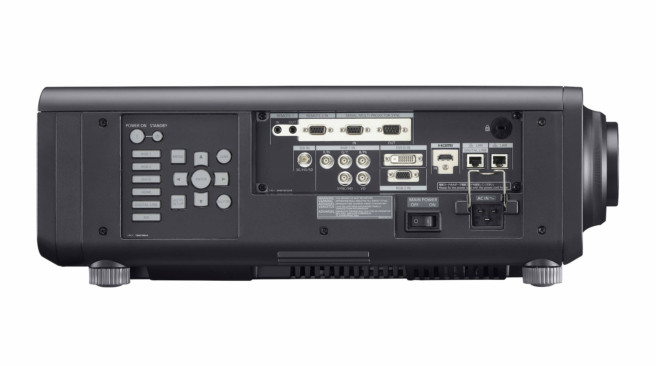 Panasonic-PT-RZ690BE-met-objectief-zwart