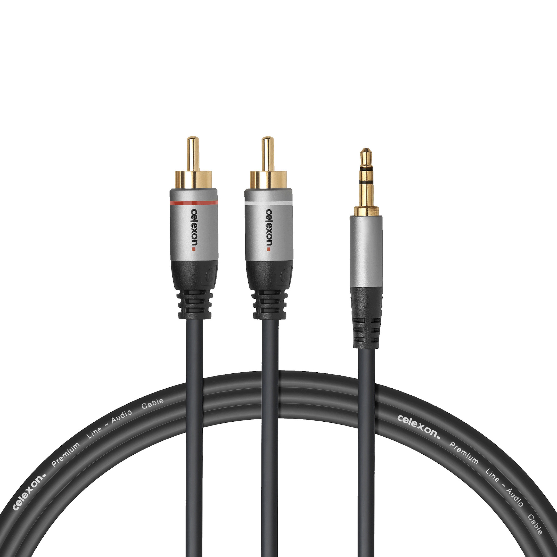 celexon-2x-RCA-naar-3-5-mm-stereo-jack-audiokabel-3-0-m-Professional-Line