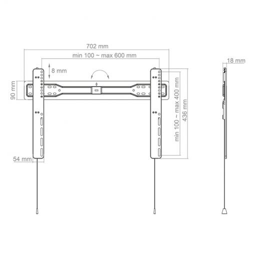 Hagor-BL-Superslim-600-starre-wandsteun-55-75-max-VESA-600x400-belasting-35kg