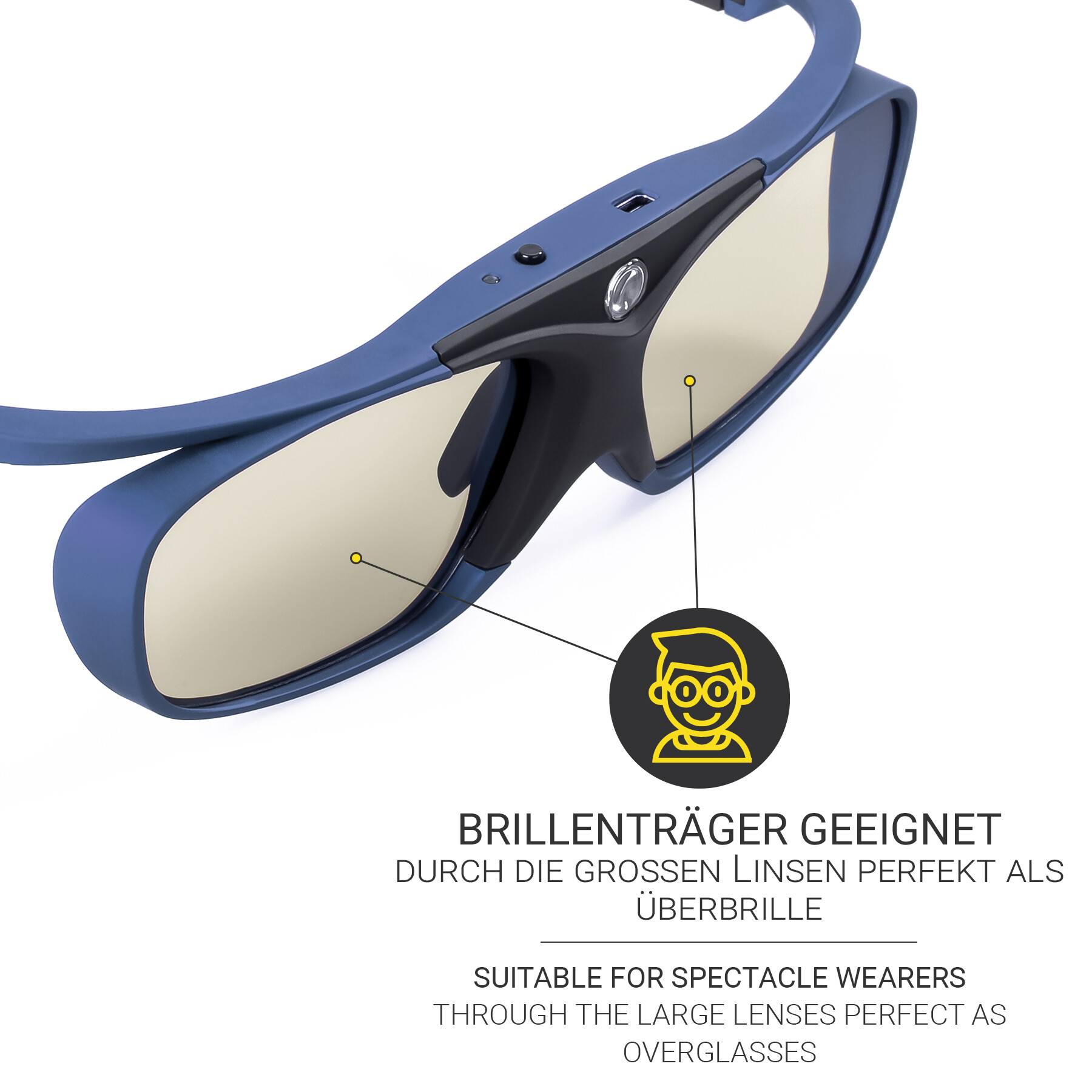 HI-SHOCK-Deep-Heaven-Aktive-3D-Brille-RF-Bluetooth-Dualplay-Dualview