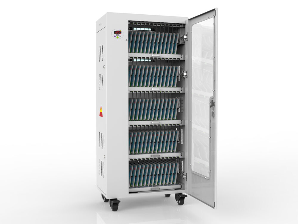 Good-Connections-R-ANTARES-T65S-Tablet-Ladewagen-UV-C-Desinfektion-Sync-Funktion-grau