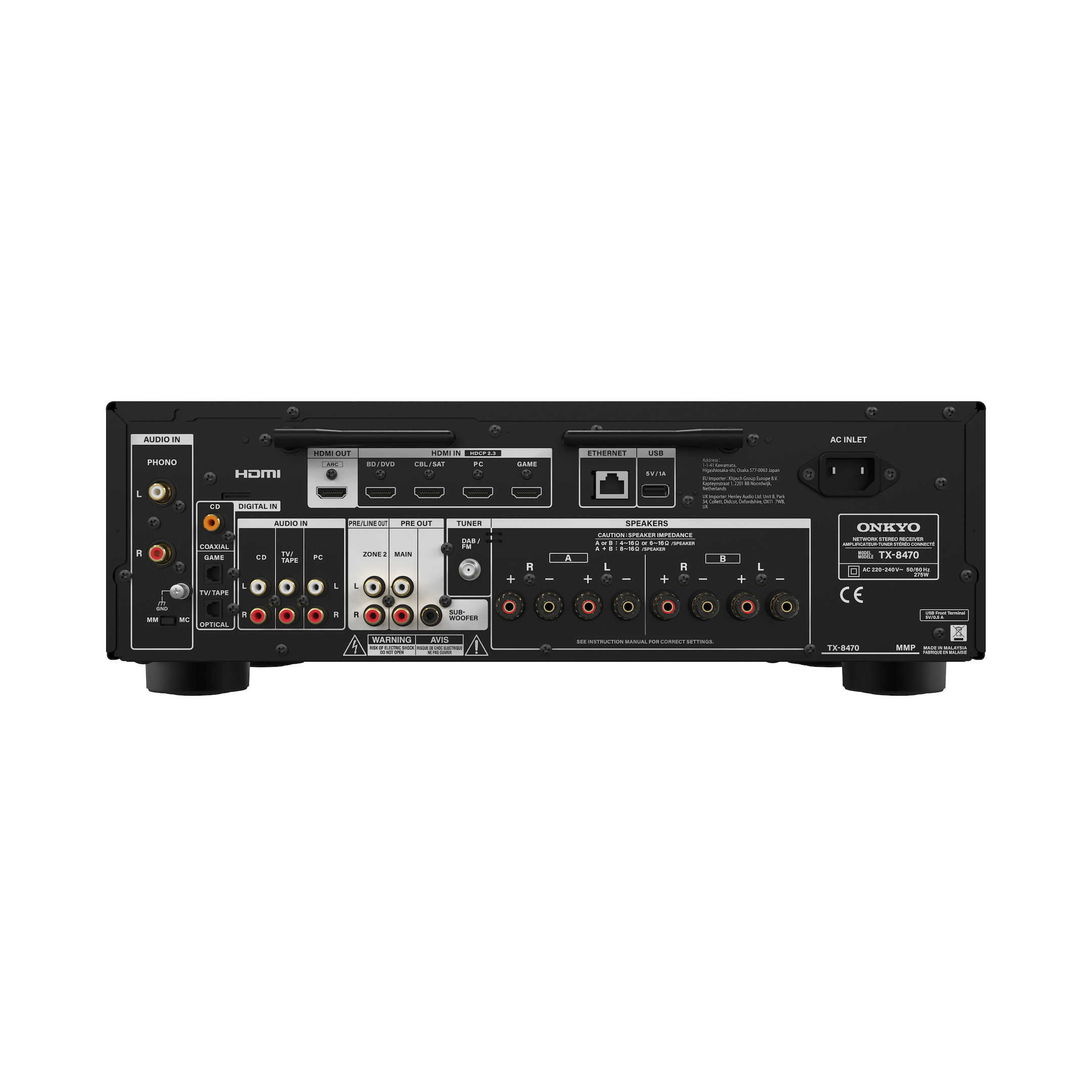 Onkyo-TX-8470-Hi-Fi-Network-Stereo-Receiver-Schwarz