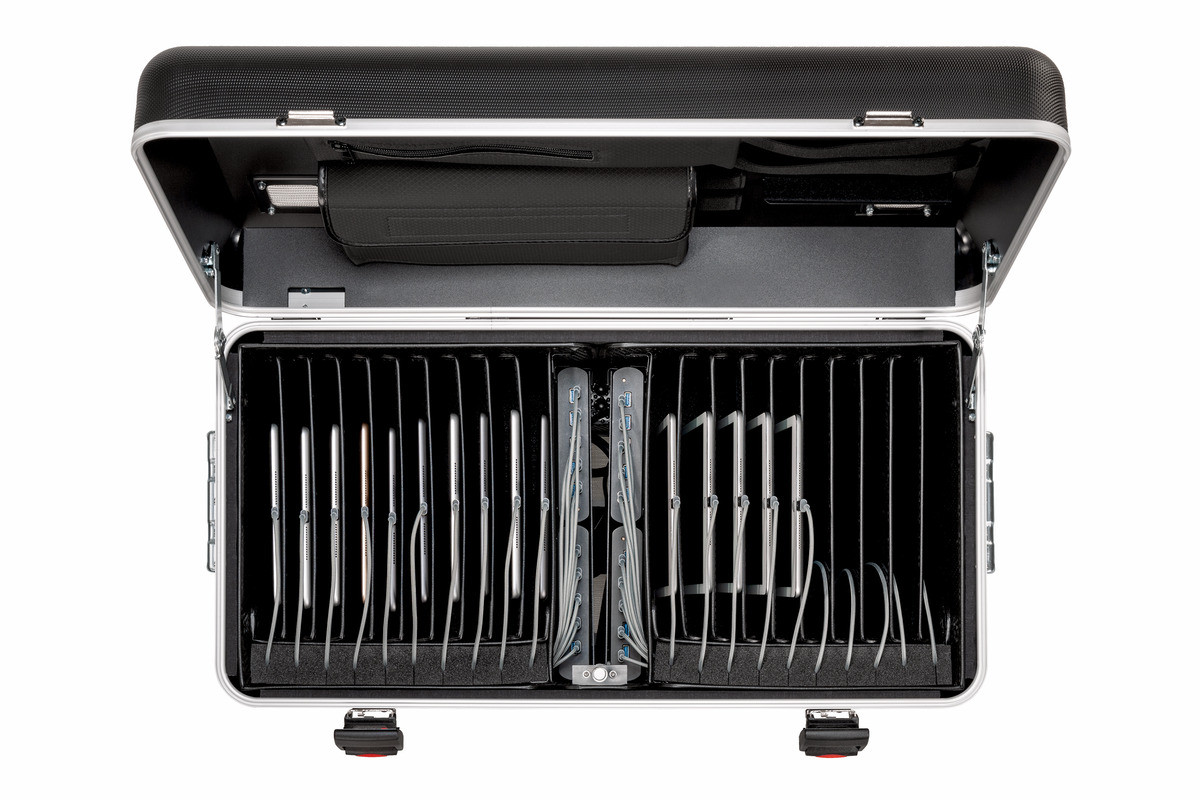 PARAT-PARAPROJECT-Koffer-TC20-TwinCharge-tablet-trolley-incl-USB-C-naar-Lightning-R-kabel-zwart