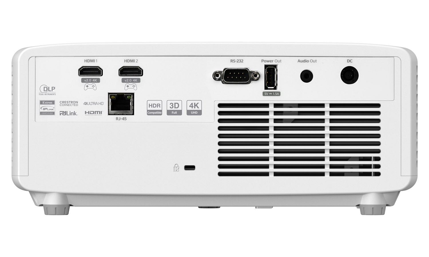 Optoma-UHZ35-4K-Beamer-mit-3500-Lumen-blitzschnellem-240Hz-Gaming-Modus-und-1-6-fach-Zoom-fur-Home-Entertainment-Demoware-Platin