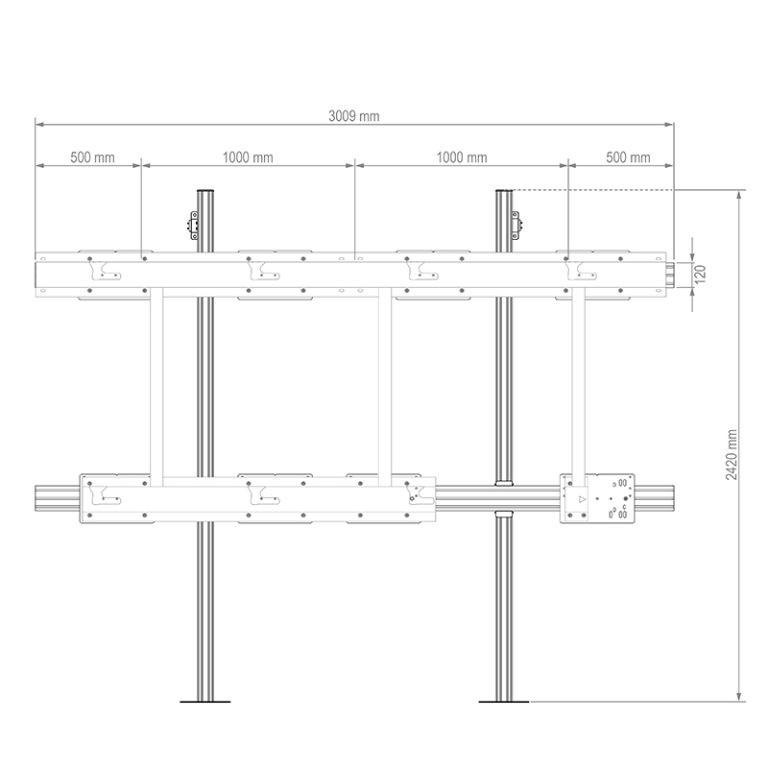 Hagor-standaard-voor-vloer-wandmontage-geschikt-voor-LG-LAEC-136-GN2