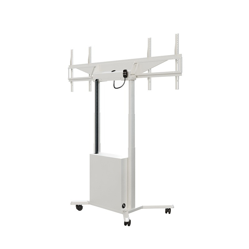 Hagor-HP-Twin-Lift-M-DW-mobiel-elektrisch-gemotoriseerd-in-hoogte-verstelbaar-liftsysteem-voor-twee-displays-naast-elkaar-side-by-side