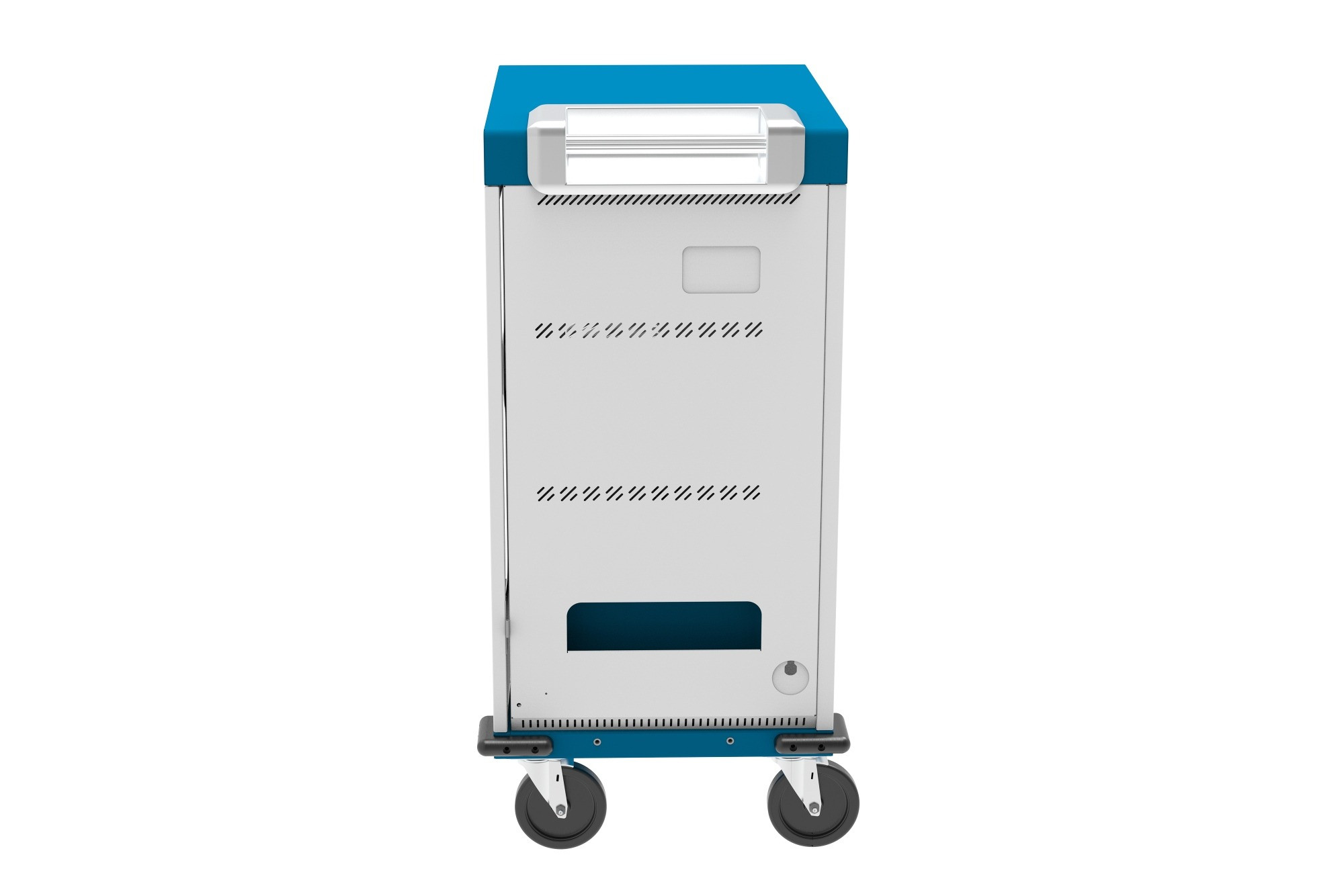 GEMMA-T32C-Ladewagen-fur-32-Gerate-USB-C-18W-pro-Port-weiss-blau
