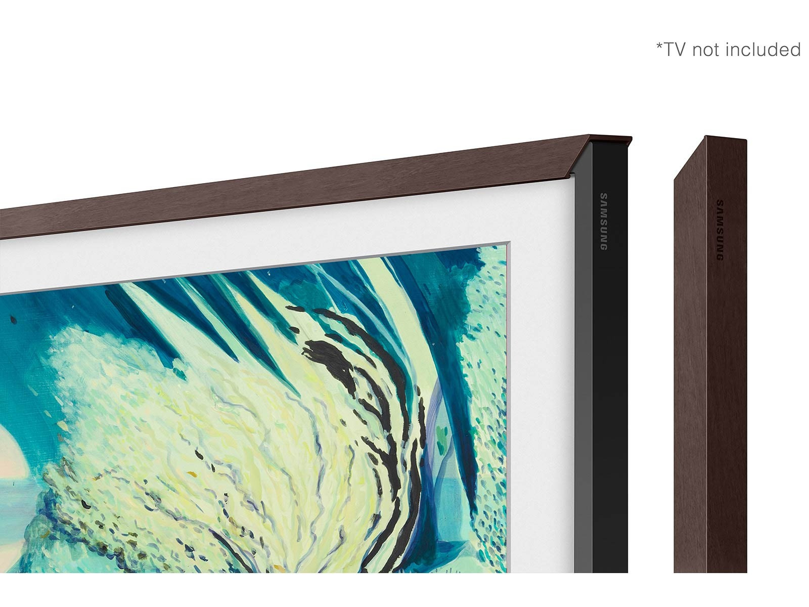 Samsung-The-Frame-55-Rahmen-Modern-in-Braun