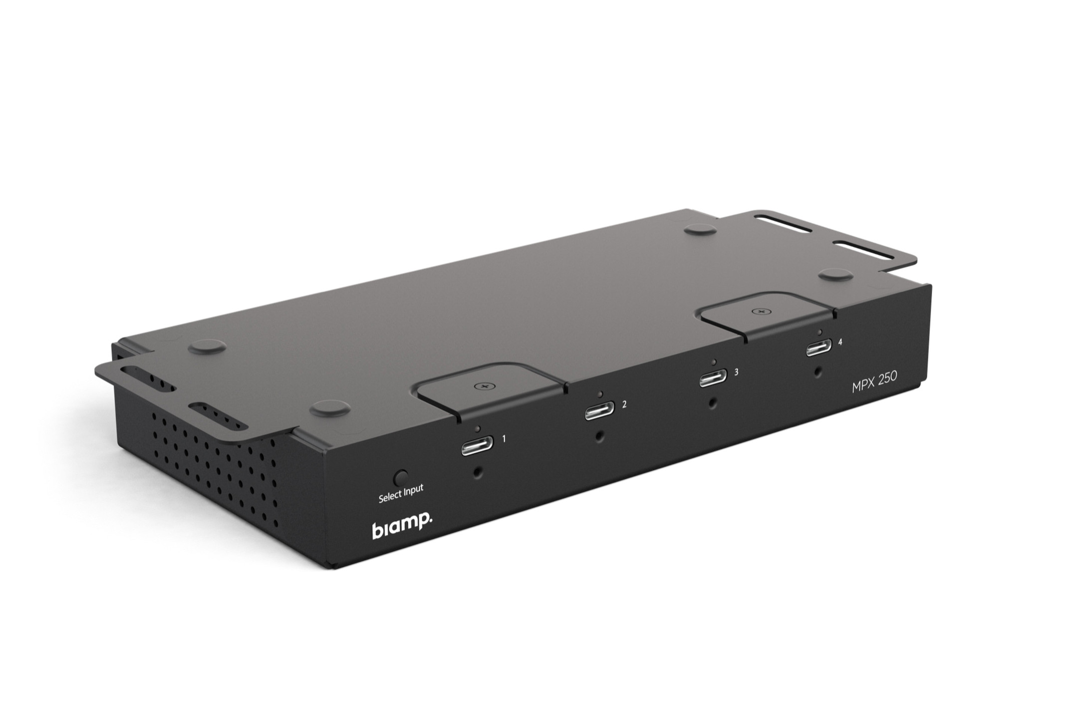 Biamp-Systems-EasyConnect-MPX-250-Plug-and-Play-BYOM-Kollaborations-Switcher-mit-integrierter-Ladefunktion