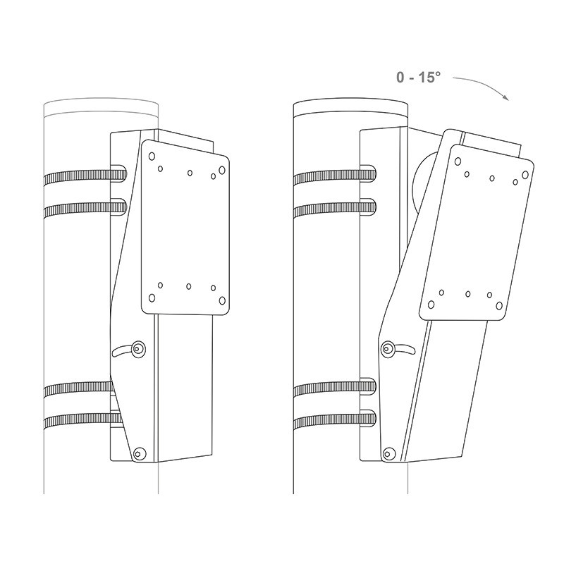 Hagor-PLW-kolomadapter-kantelbare-bevestiging-voor-aanpassing-aan-kolommen