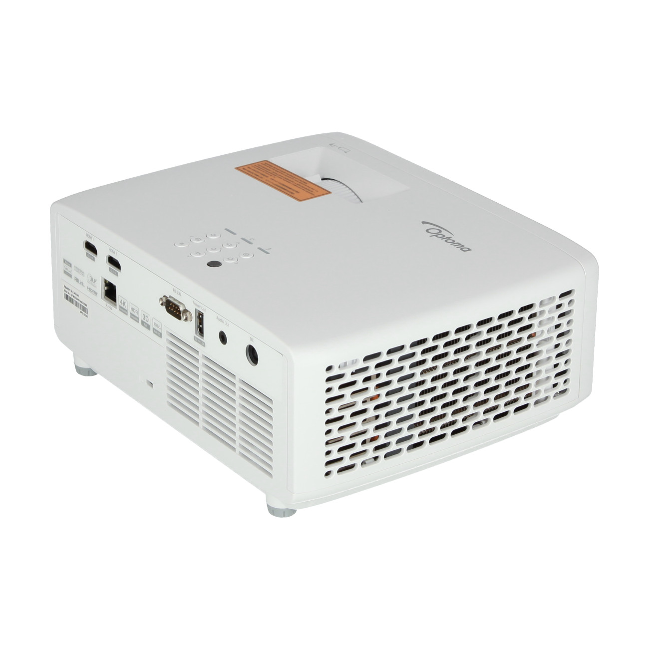 Optoma-ZH520-Full-HD-Beamer-mit-5500-Lumen-und-kompakter-Bauweise-fur-professionelle-Prasentationen-Demoware-Platin