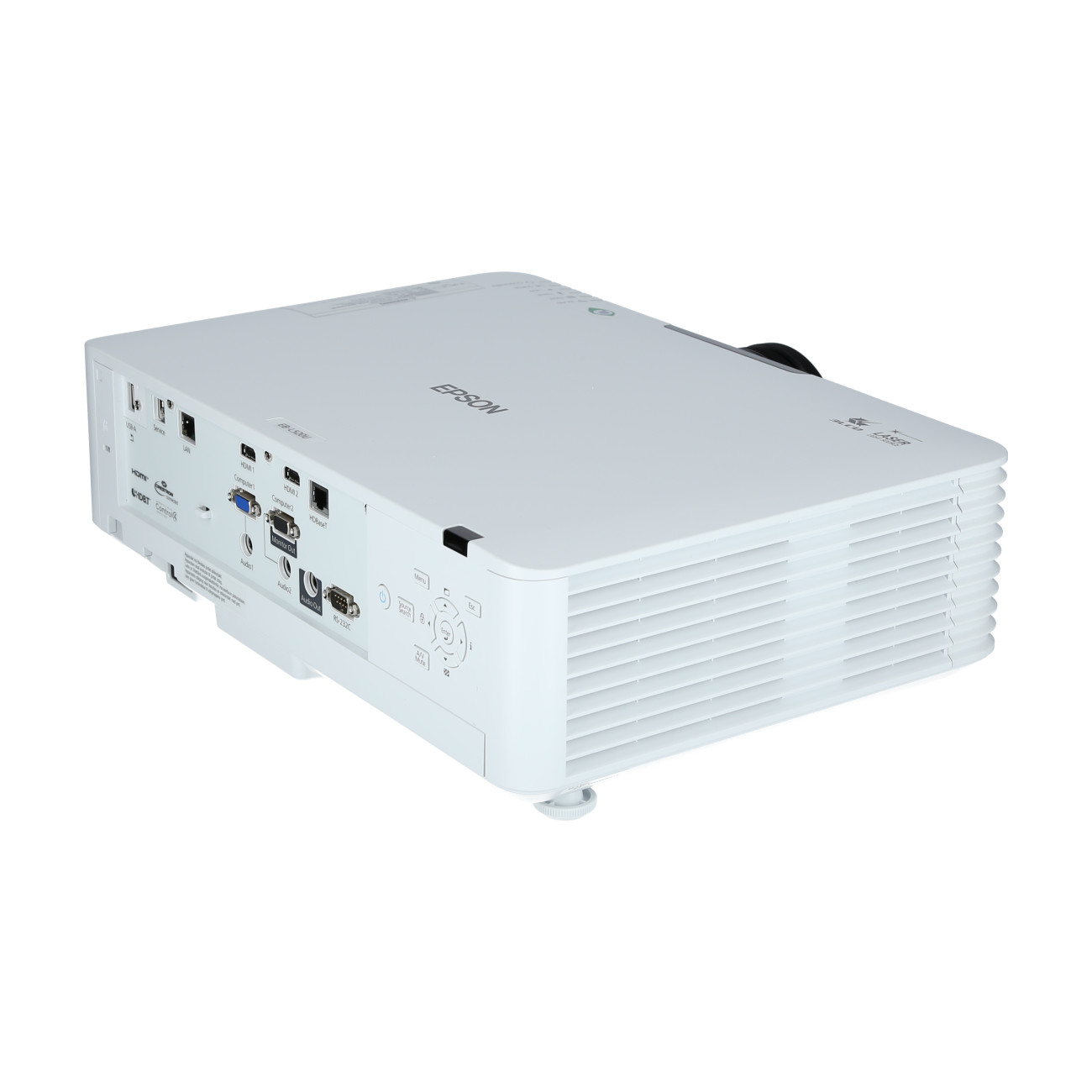 Epson-EB-L520U-Beamer-mit-5200-Lumen-Geometriekorrektur-und-Miracast-Streaming-fur-Prasentationen-und-Konferenzen-Demoware-Gold