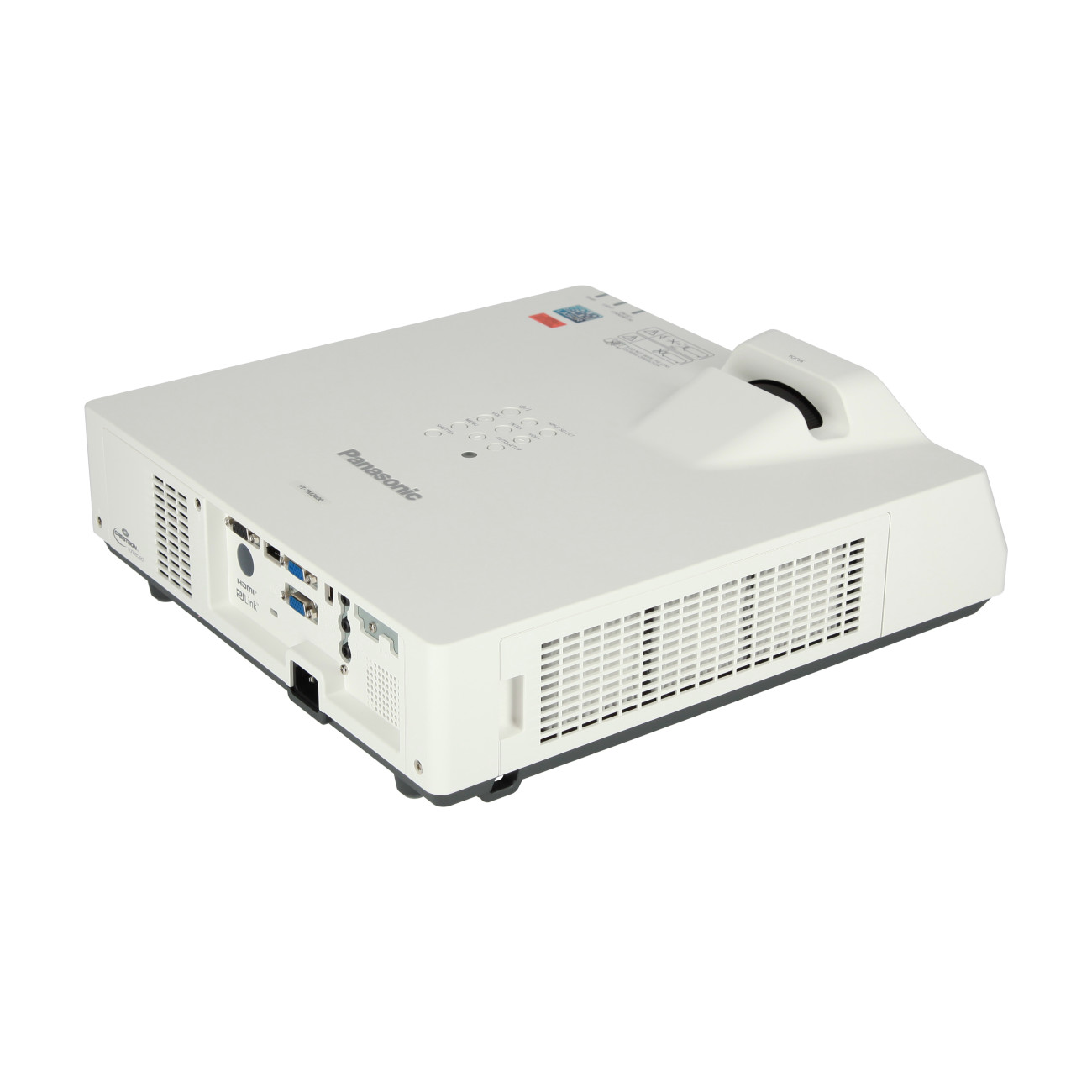 Panasonic-PT-TMZ400EJ-Kurzdistanz-Beamer-mit-4000-Lumen-und-WUXGA-Auflosung-fur-effiziente-Nutzung-in-Bildung-und-Business-Demoware-Platin