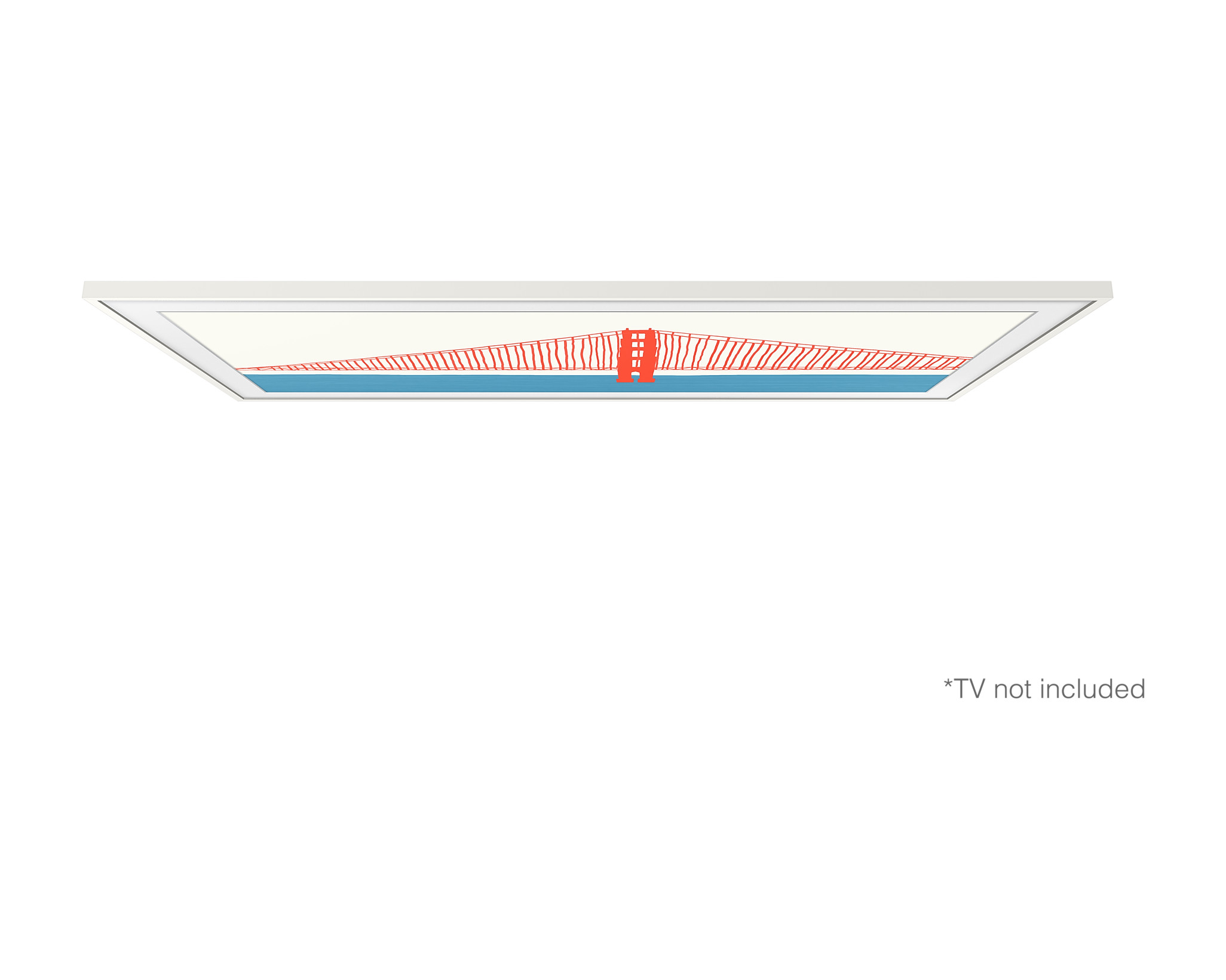 Samsung-The-Frame-50-Rahmen-Modern-in-Weiss-Demoware