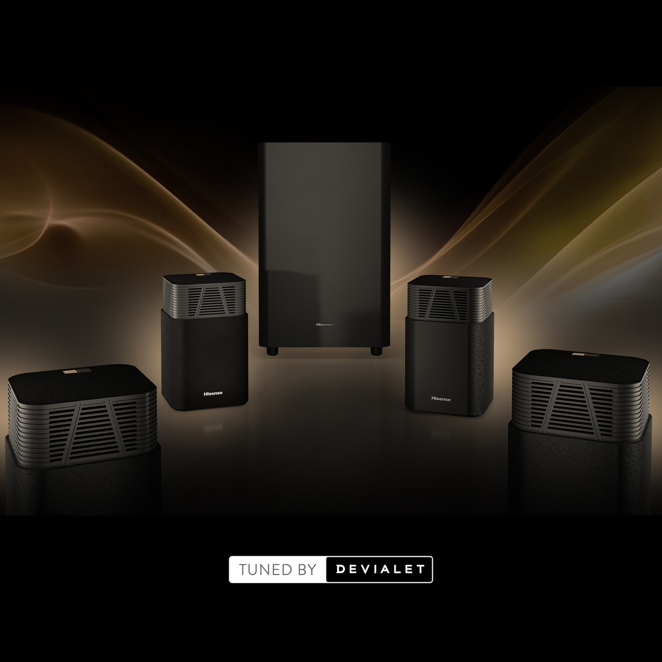 Hisense-HT-Saturn-4-1-2-Kanal-drahtloses-Heimkino-Lautsprecher-System-fur-kinoreifen-3D-Sound-zuhause-Demoware