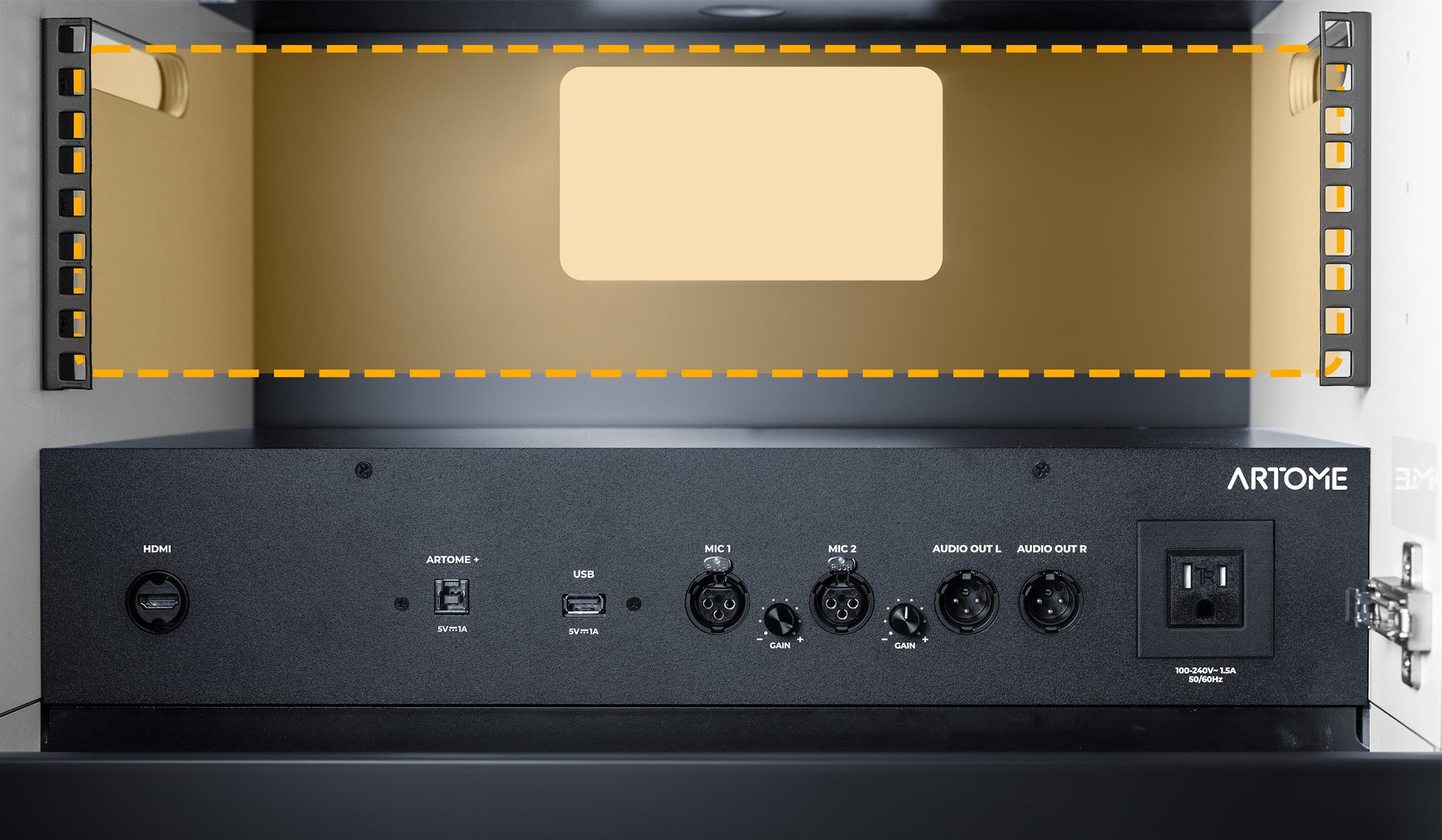 Artome-M10-AV-Medienmobel-mit-integriertem-Soundsystem-und-flexibler-Projektoraufnahme-fur-grosse-Umgebungen-in-schwarz