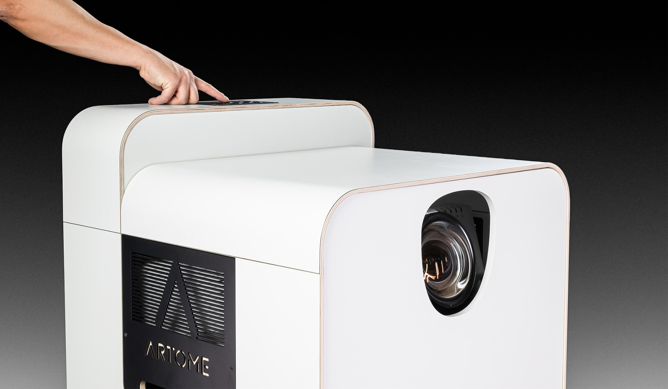 Artome-X20-Medienmobel-mit-Platz-fur-Hochleistungs-Projektor-inkl-starkem-Sound-fur-Events-und-grosse-Flachen-in-weiss