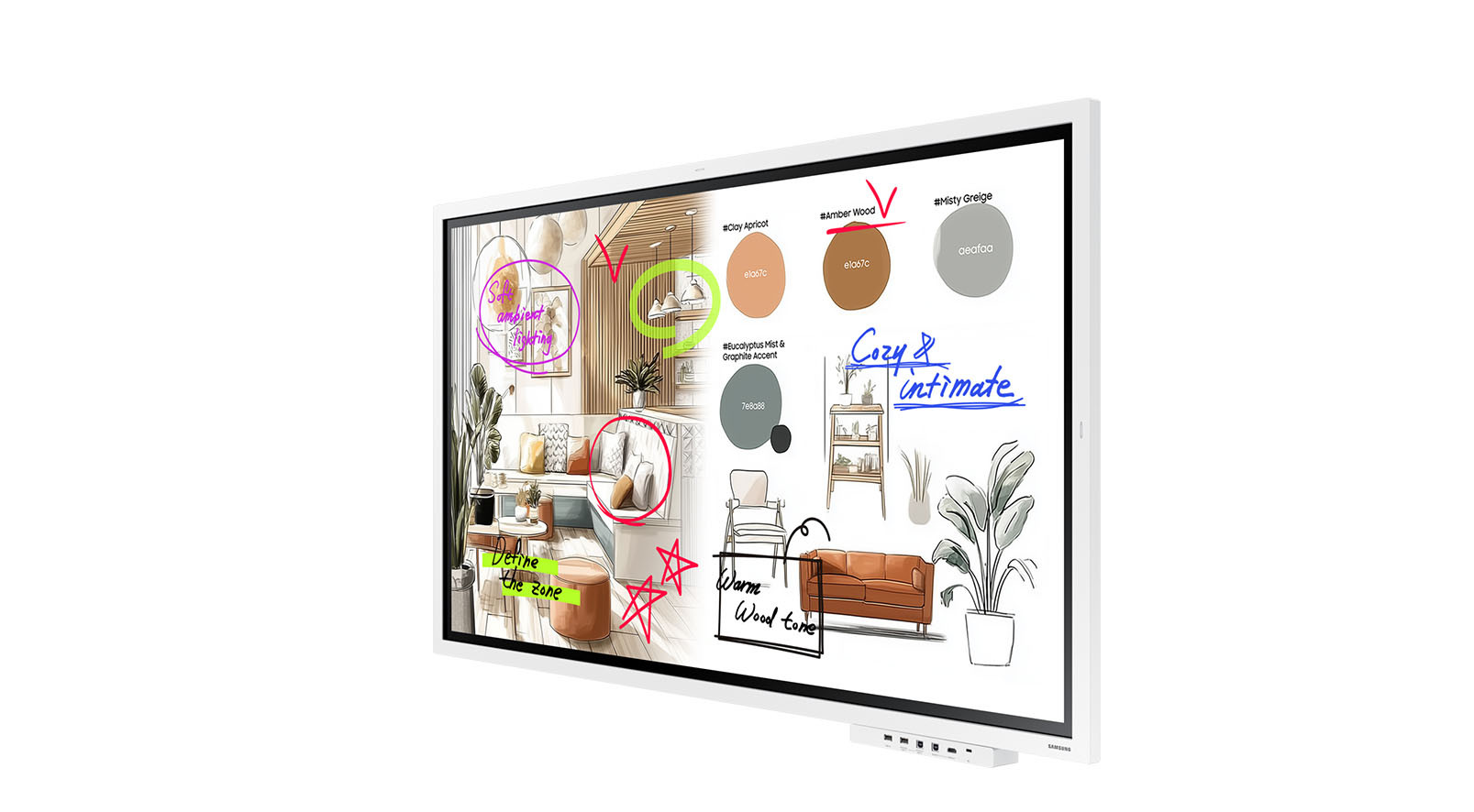 Samsung-Flip-WM55FX-55-4K-interactief-touchscreen-voor-efficiente-samenwerking