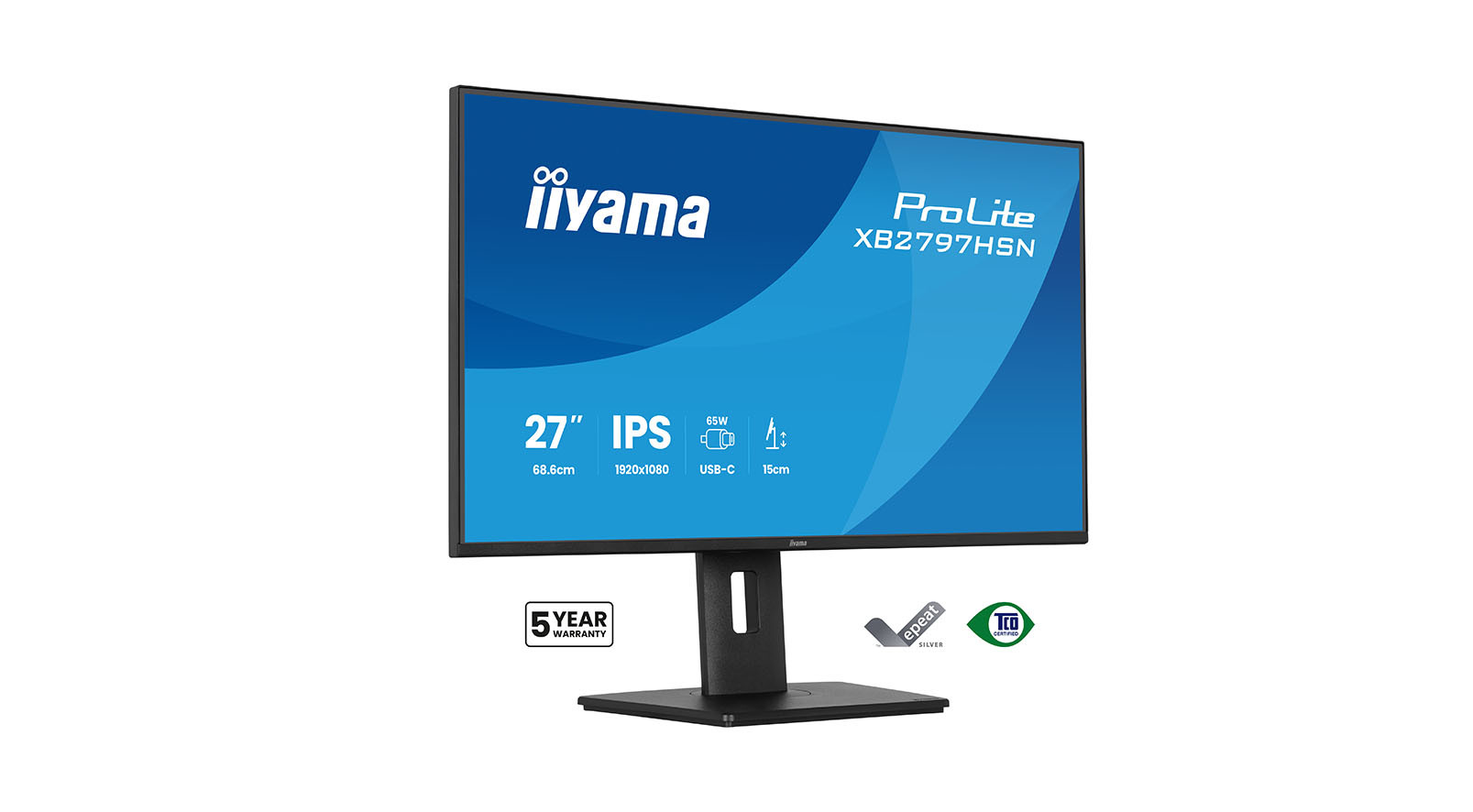 iiyama-ProLite-XB2797HSN-B1-27-inch-Full-HD-monitor-met-USB-C-docking-en-LAN-poort