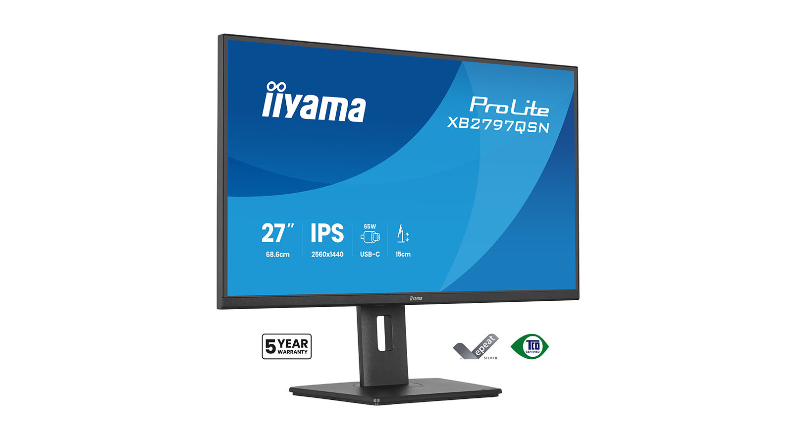 iiyama-XB2797QSN-B1-ProLite-27-inch-QHD-monitor-met-USB-C-aansluiting-en-LAN-poort
