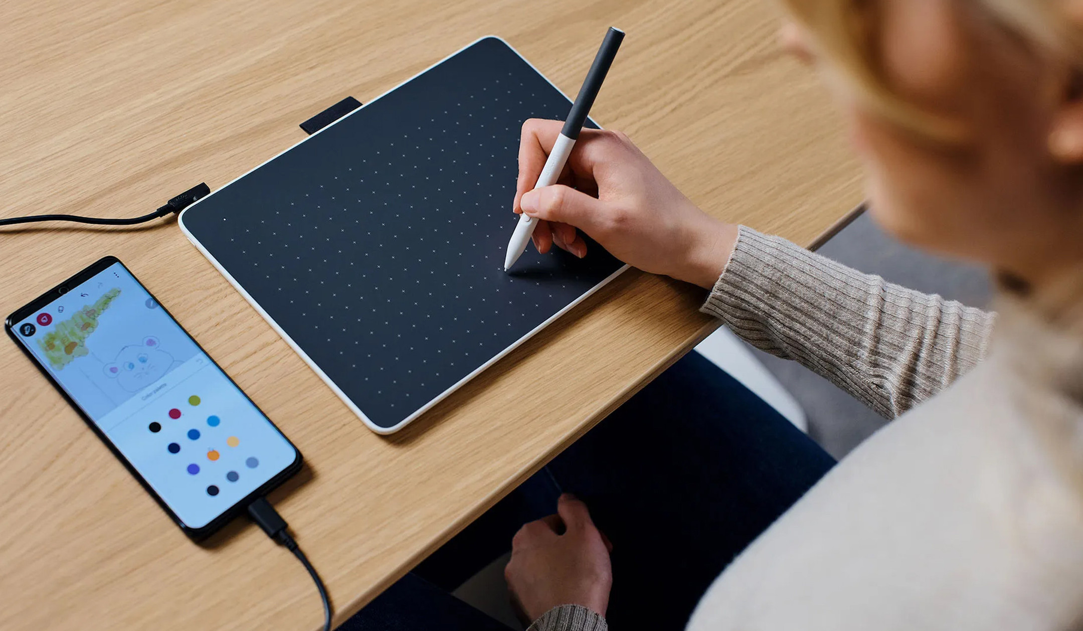 Wacom-One-S-pen-tablet-met-Bluetooth-ondersteuning